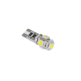 Automobilinė lemputė LED T10 12V 1.8W 5x5050 SMD balta (white) Canbus